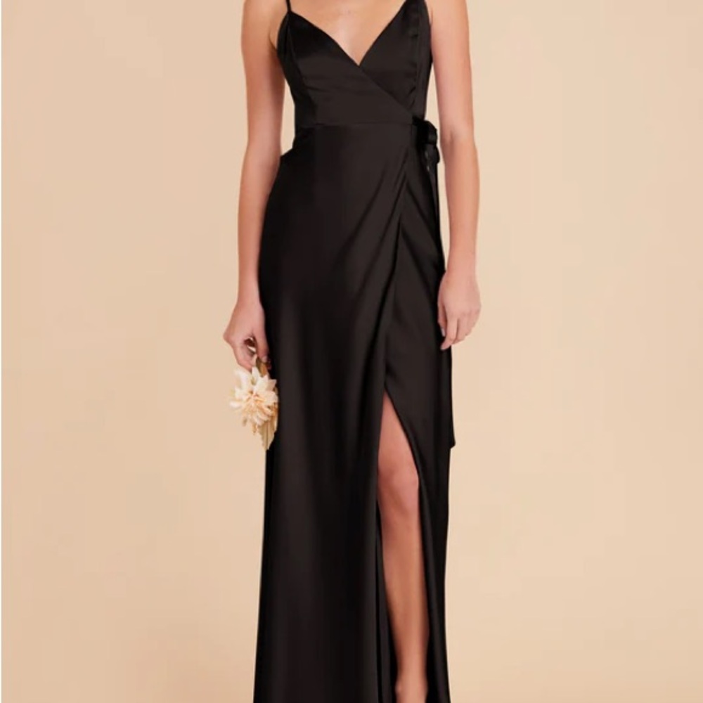 Satin black bridesmaid dress - Picture 9 of 9